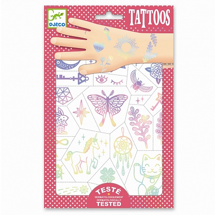 Татуировки украшения Бабочки, 2 листа 